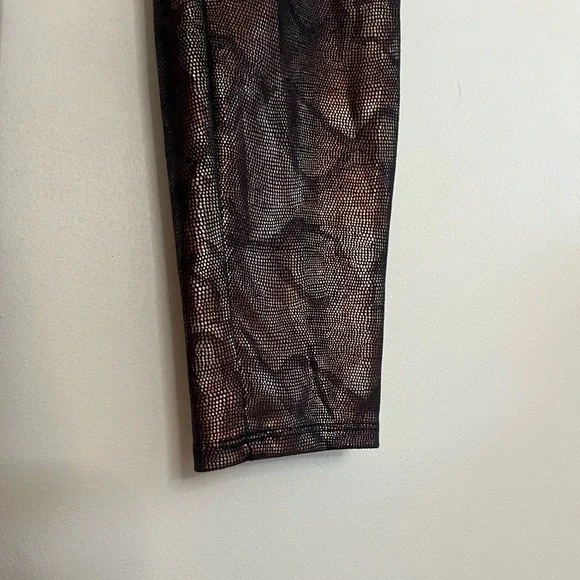 MOTHER Snakeskin High Waist Seamless Looker Ankle Pant